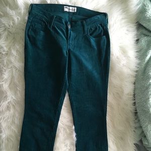 Old Navy hunter green corduroy stretchy pants